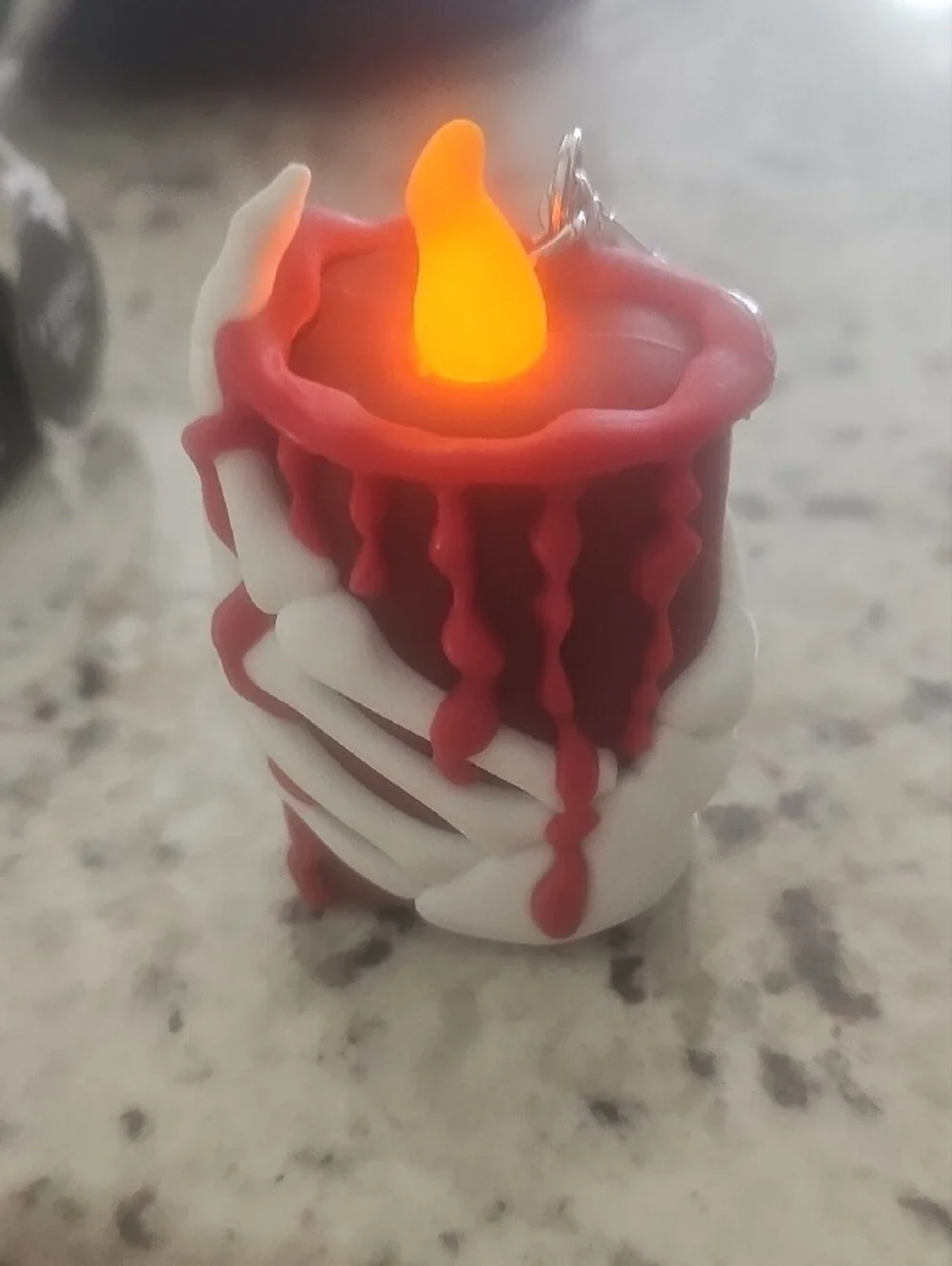 Halloween Cauldron and Candle Keychain Set - Purple, Black, Red, Pink